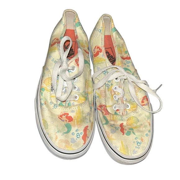 VANS x DISNEY The Little Mermaid Princess Ariel Sneakers Size 7.5 - Picture 2 of 6